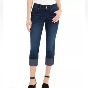 Style & Co. Denim Cuffed Capris